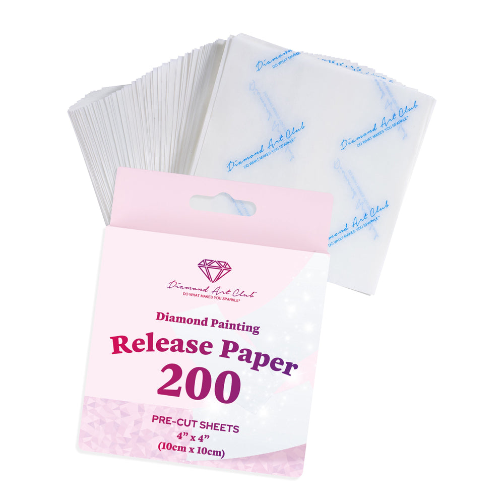 200 Sheets Double-Sided Diamond Painting Release Paper Squares Z6