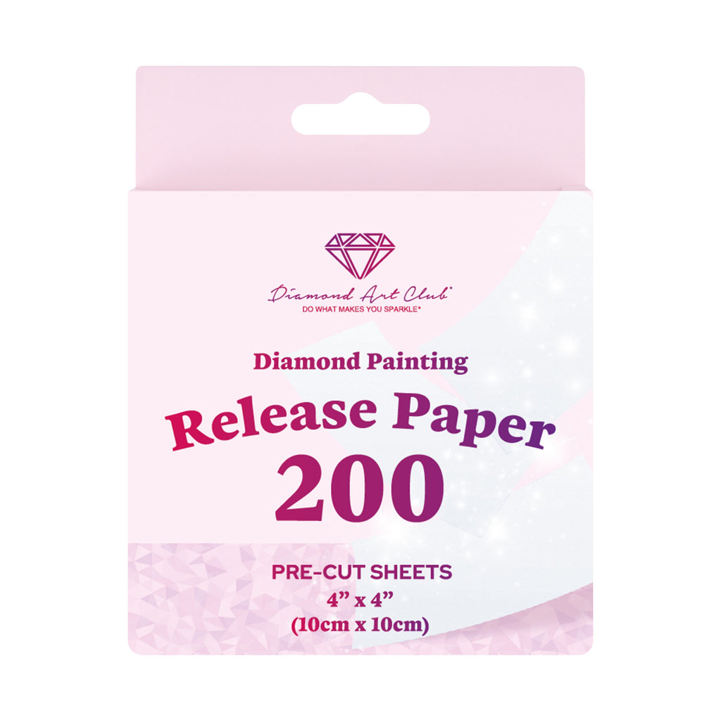 200 Sheets Double-Sided Diamond Painting Release Paper Squares Z6