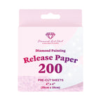 200 Sheets Double-Sided Diamond Painting Release Paper Squares Z6