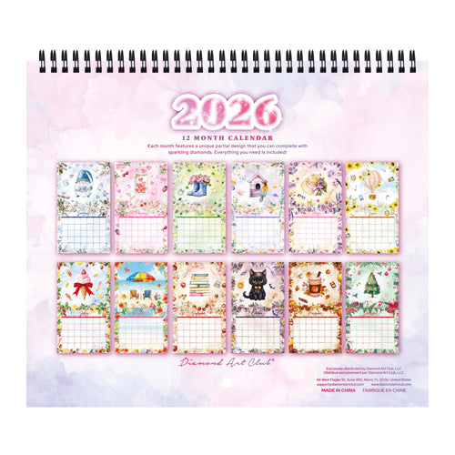 2026 Diamond Painting Calendar B6