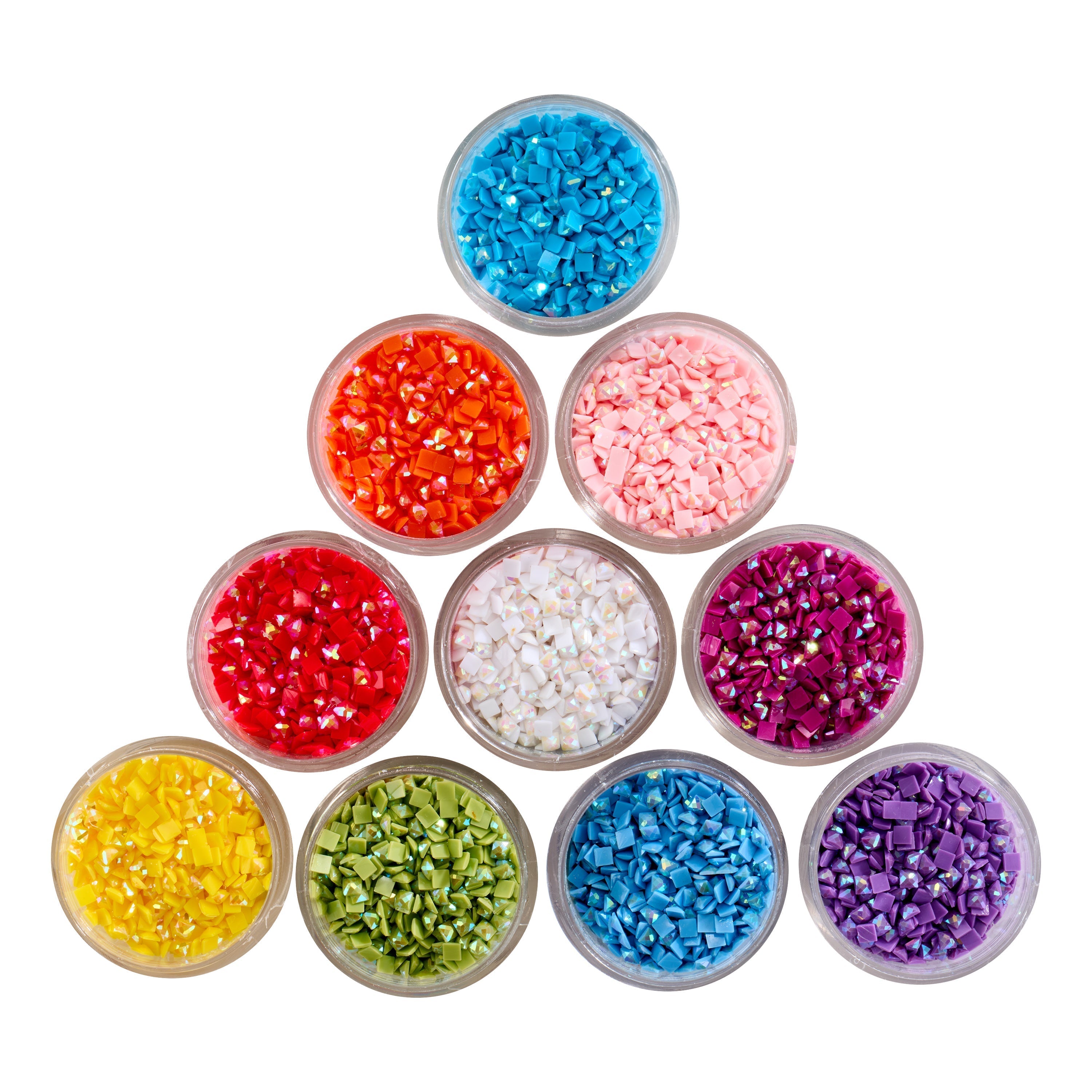Aurora Borealis - Rainbow Square (Set of 10) A1