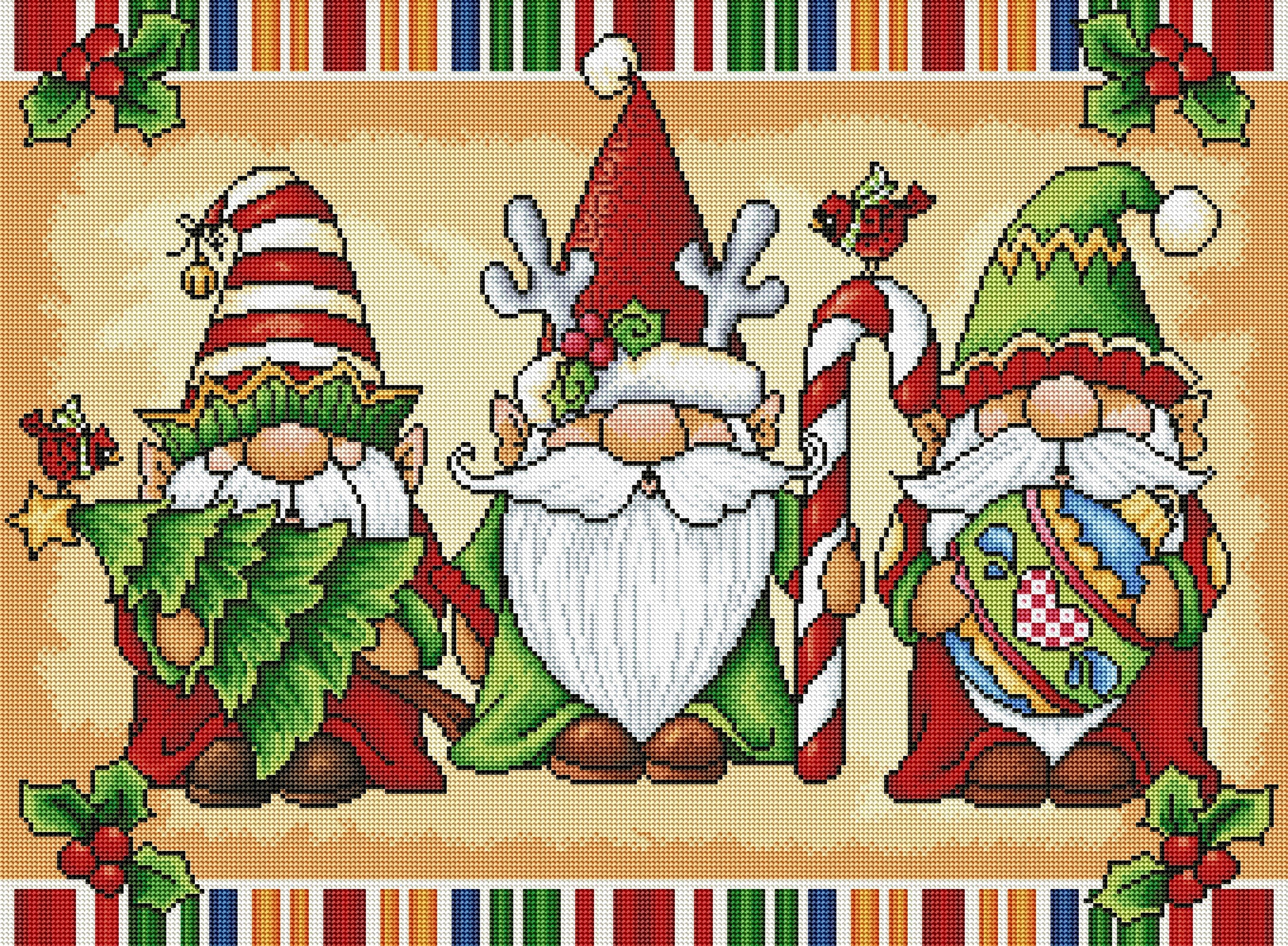 Christmas Gnome Trio X4