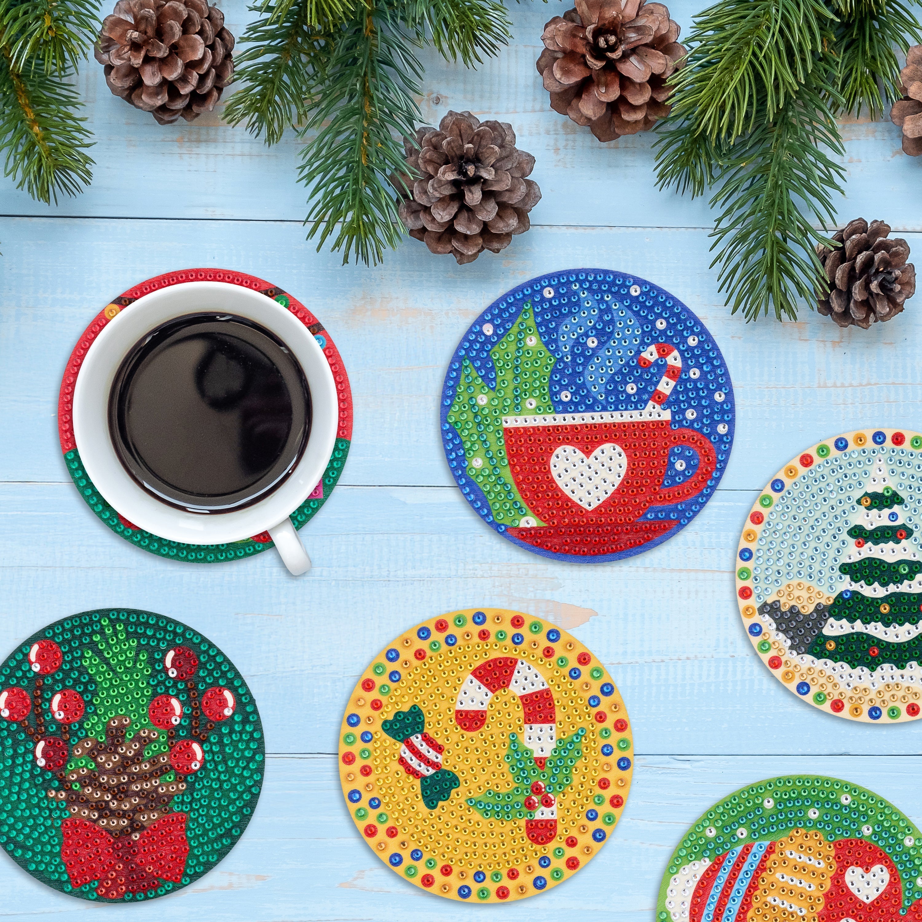 Coasters - Christmas Merry & Bright O0