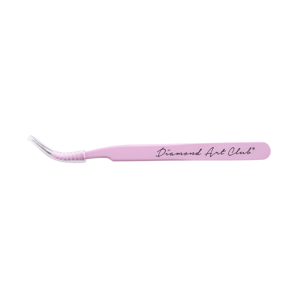 Curved Stainless Steel Tweezers C6