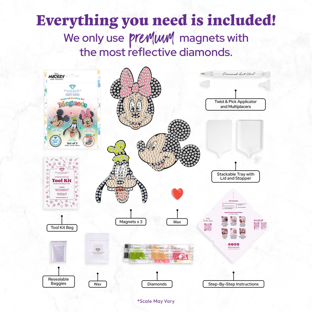 Easy Gem™ Magnets - Mickey and Friends™ (Set of 3) G8