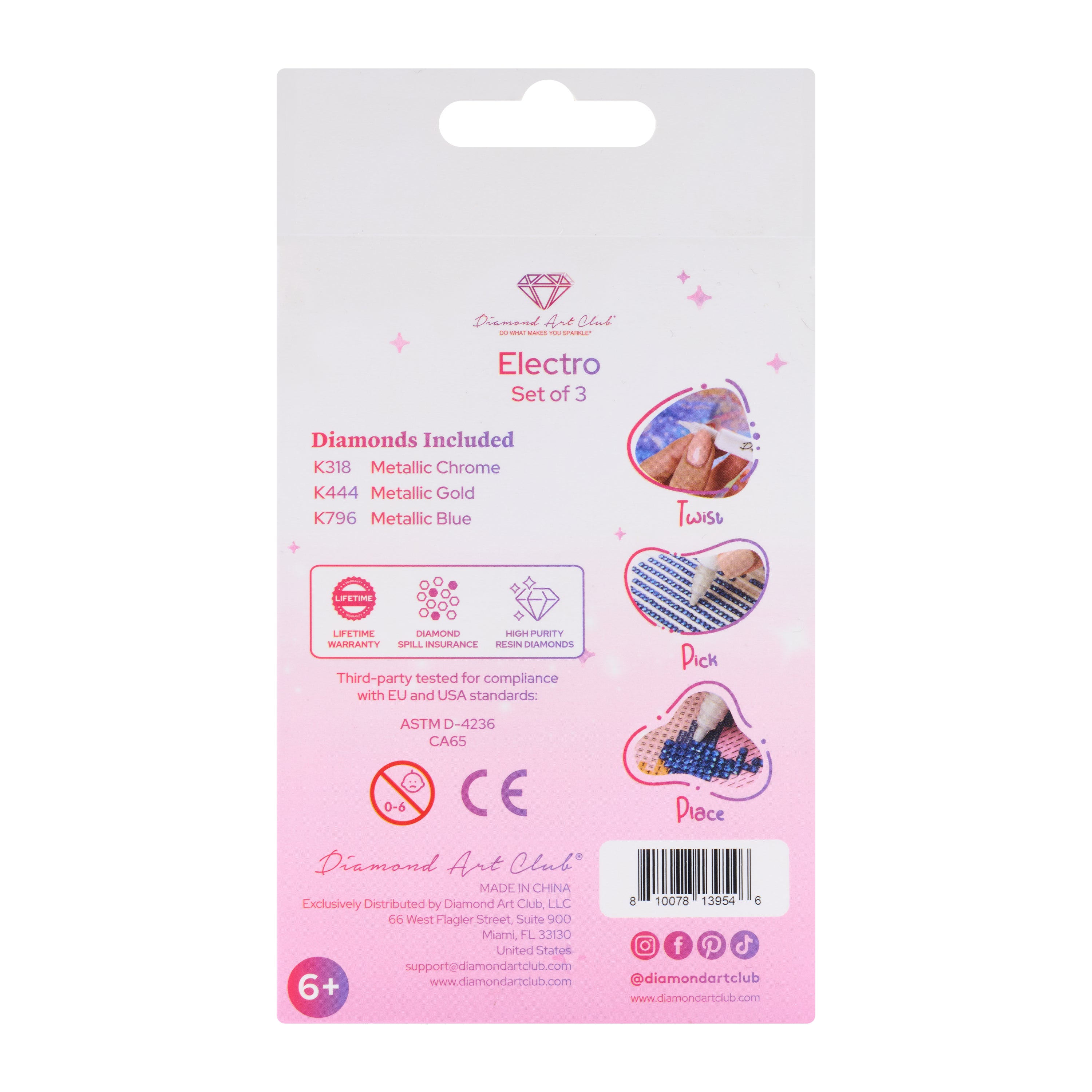 Electro Diamond® - Square (Set of 3) A8