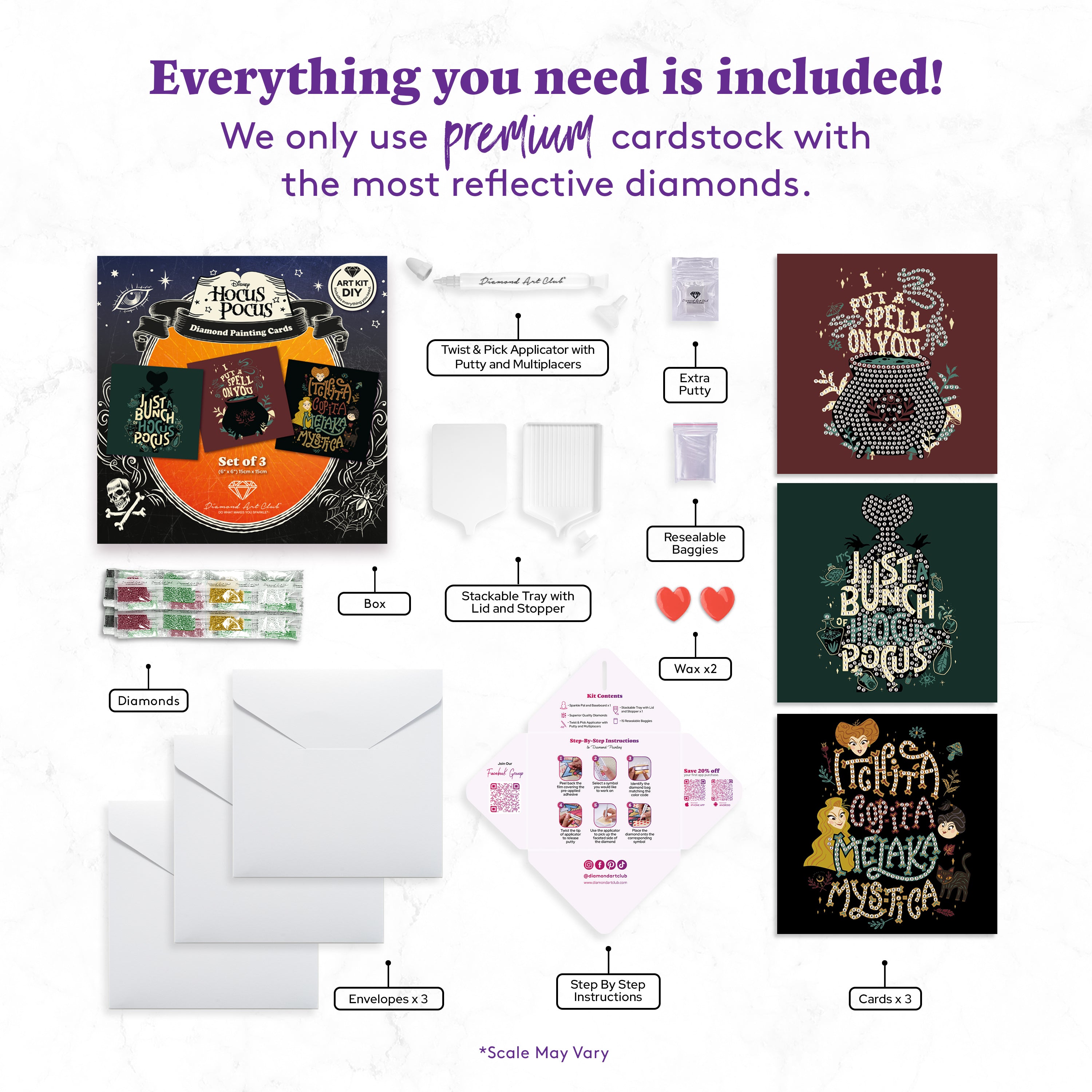 Hocus Pocus™ DIY Cards (Set of 3) S3