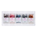 Iridescent - Jewel Tones Square  (Set of 5) W2