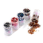 Iridescent - Jewel Tones Square  (Set of 5) W2