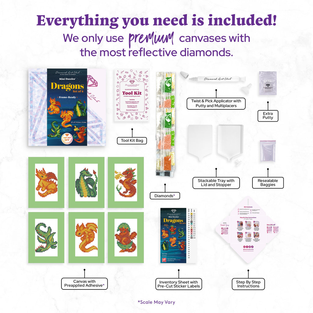 Mini Dazzles™ - Dragons J6