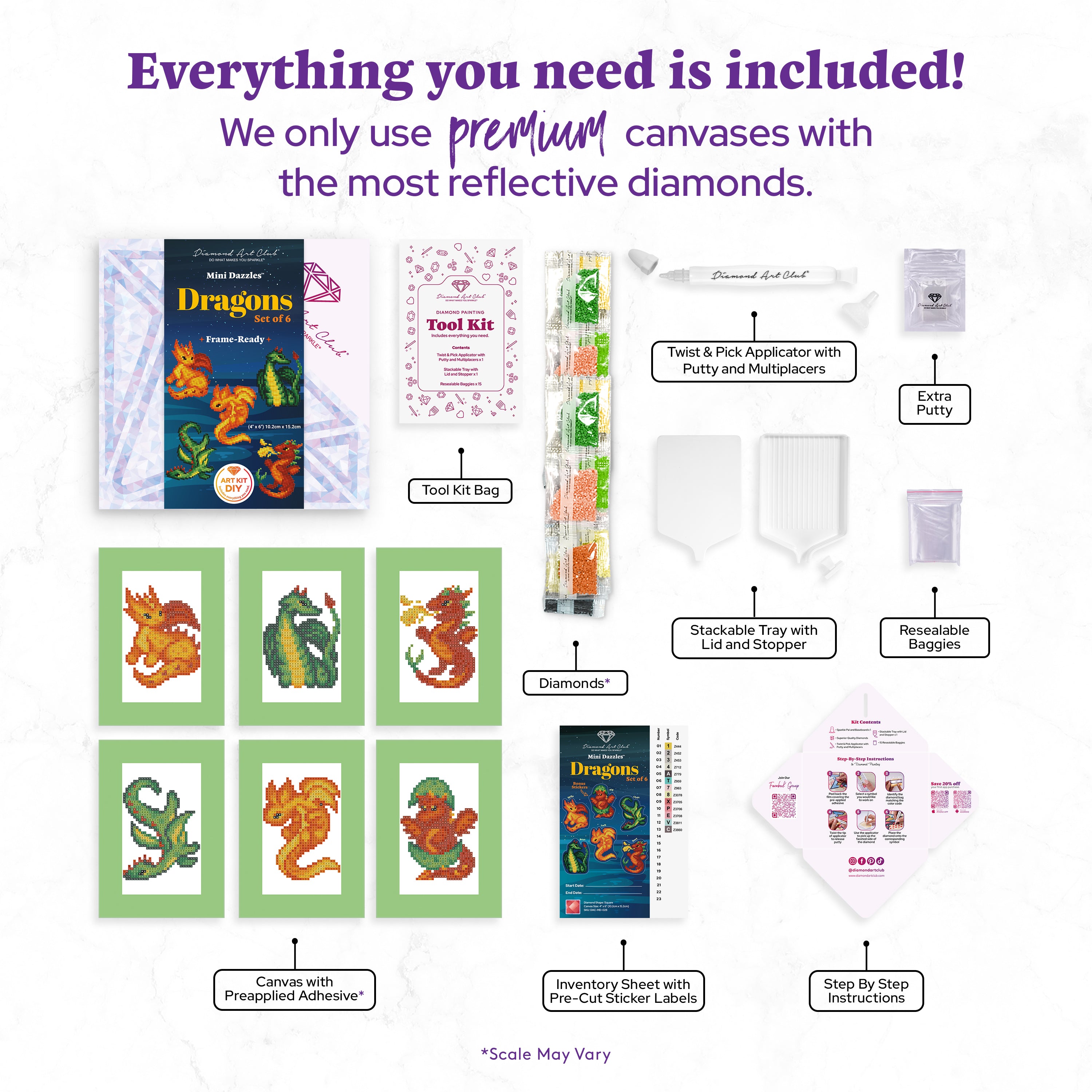Mini Dazzles™ - Dragons J6