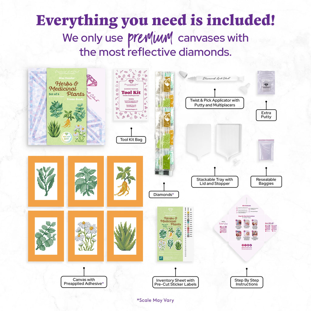Mini Dazzles™ - Herbs & Medicinal Plants T3