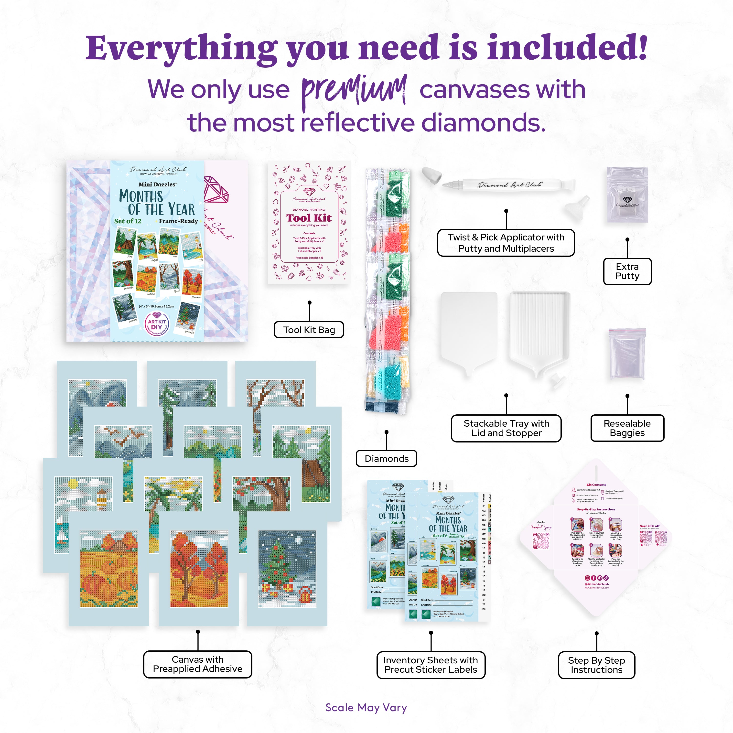 Mini Dazzles™ - Months of the Year H3