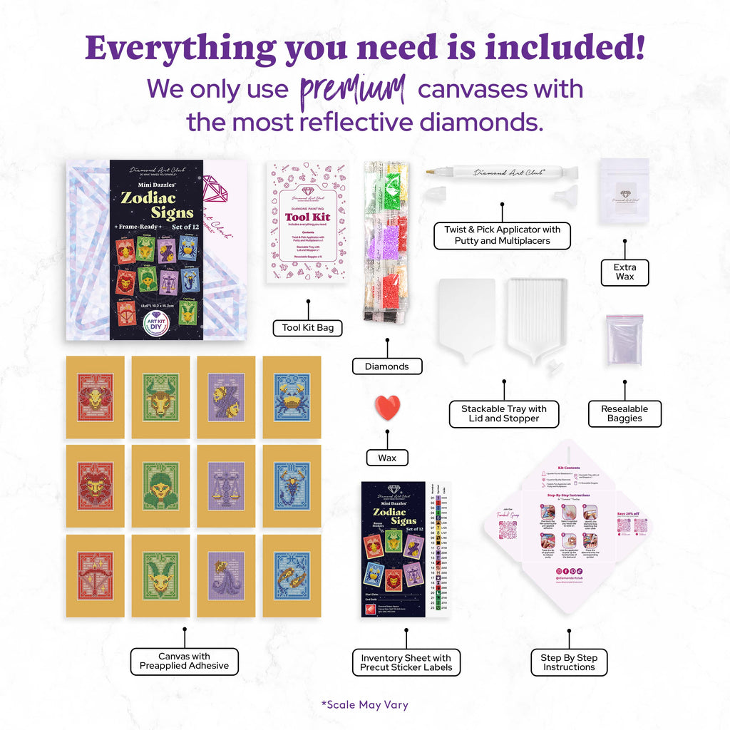 Mini Dazzles™ - Zodiac Signs O5