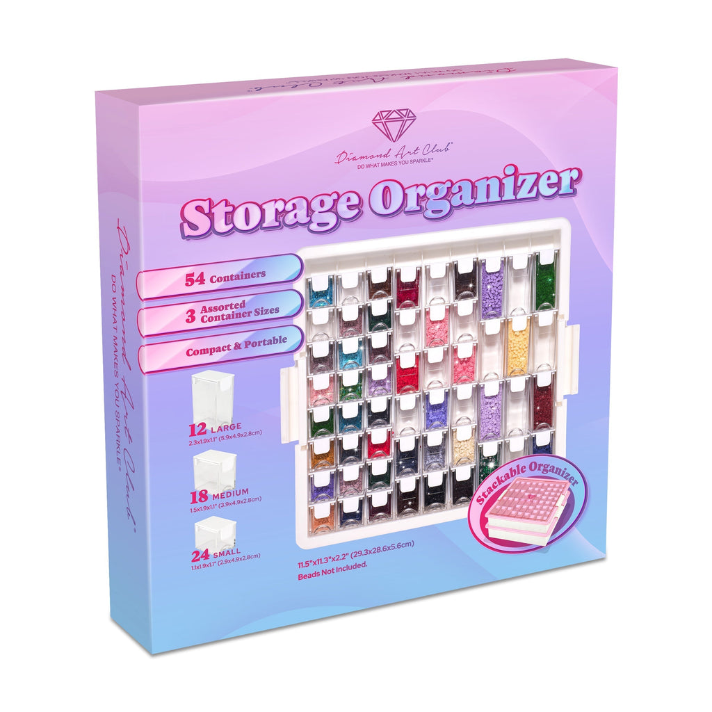 Premium 54-Container Diamond Storage Organizer B2