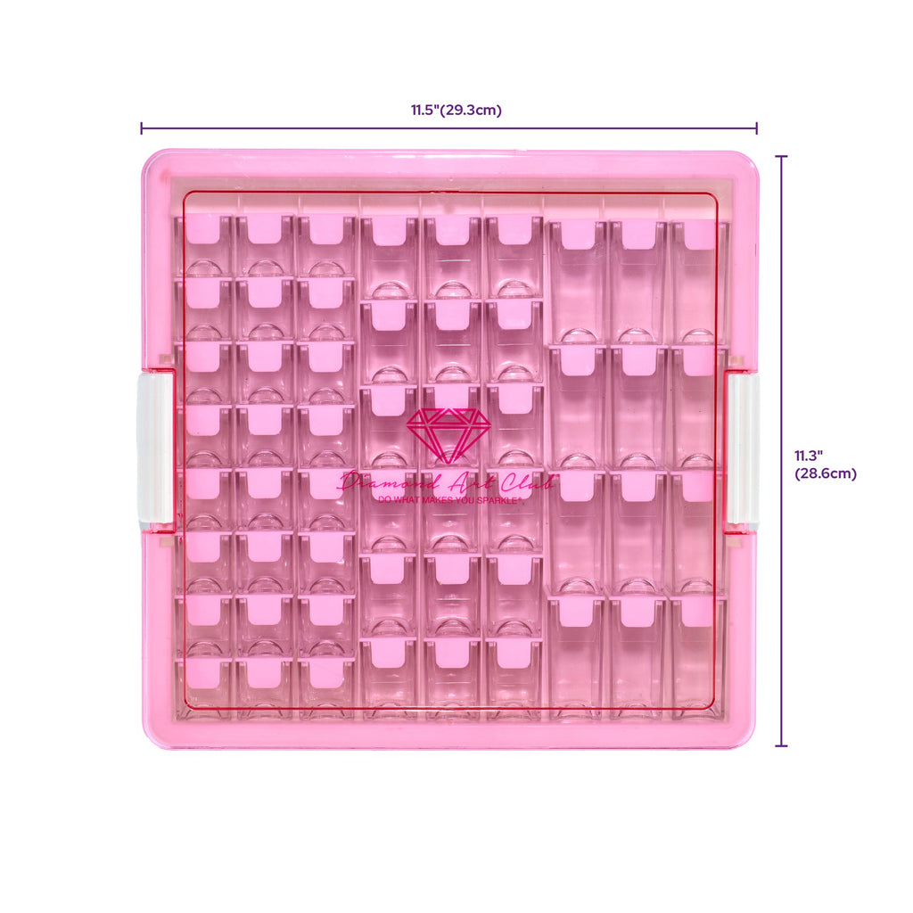 Premium 54-Container Diamond Storage Organizer F8
