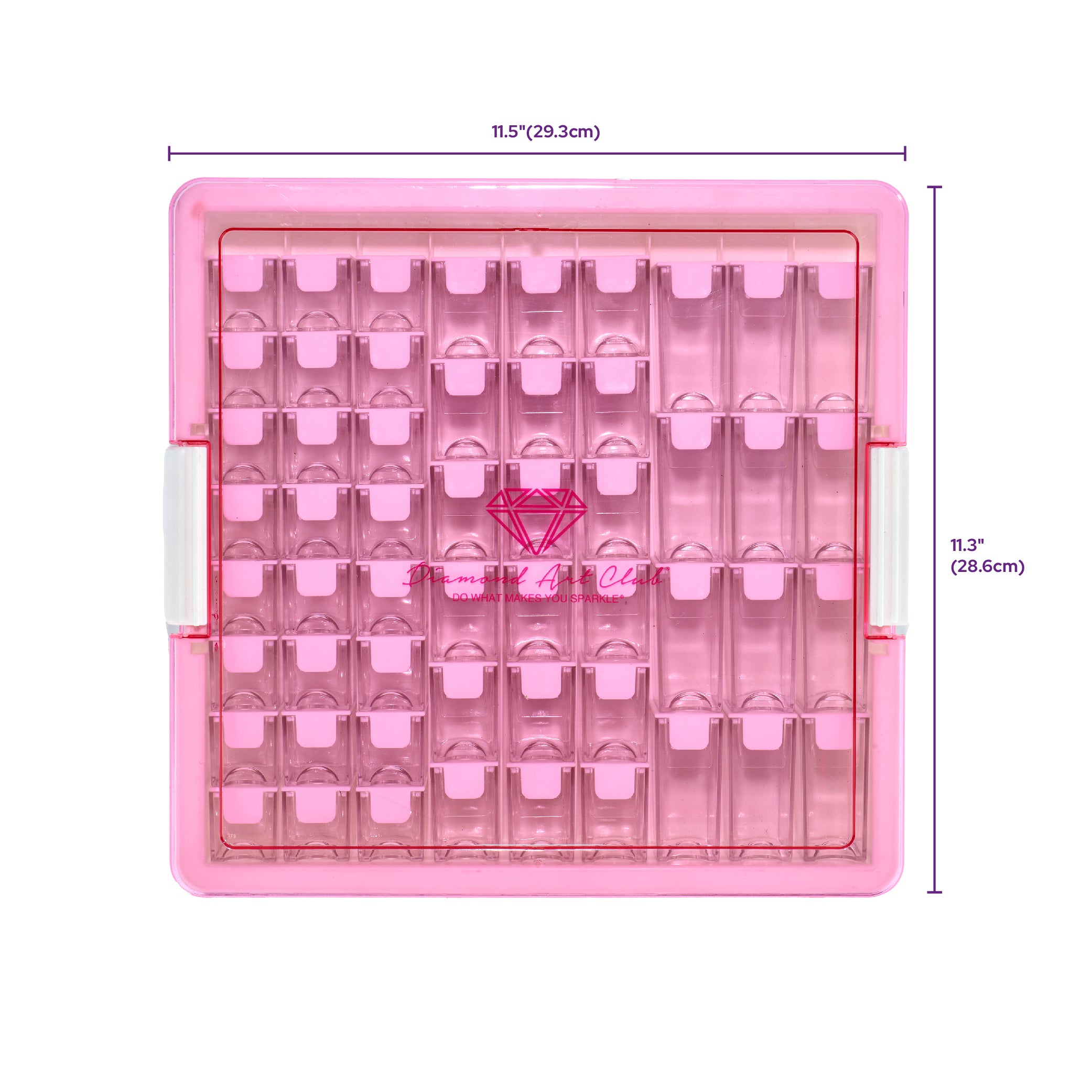 Premium 54-Container Diamond Storage Organizer F8