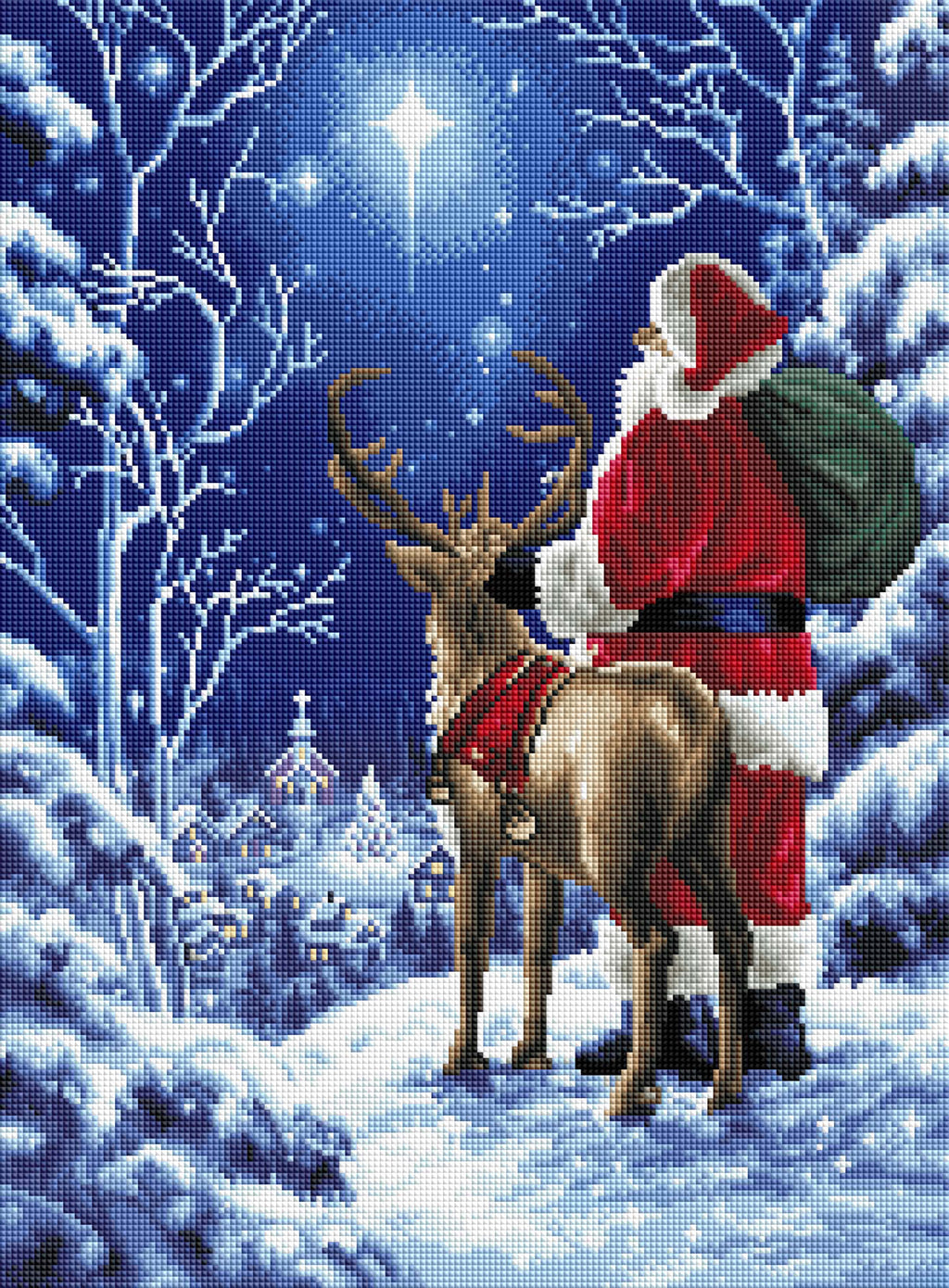 Starry Night Santa X3