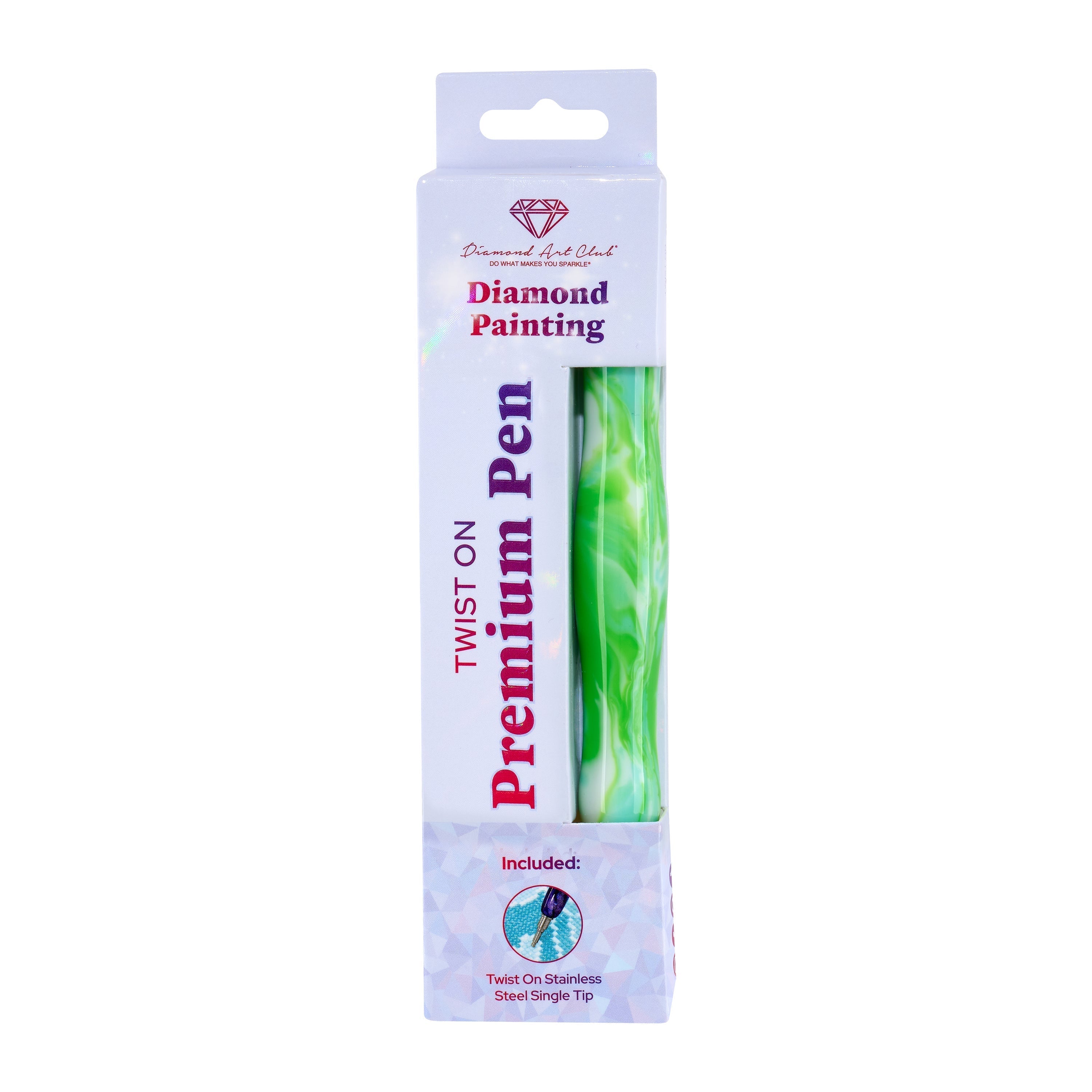 Twist-On Dual-Threaded Premium Drill Pen – Seafoam Swirl C7