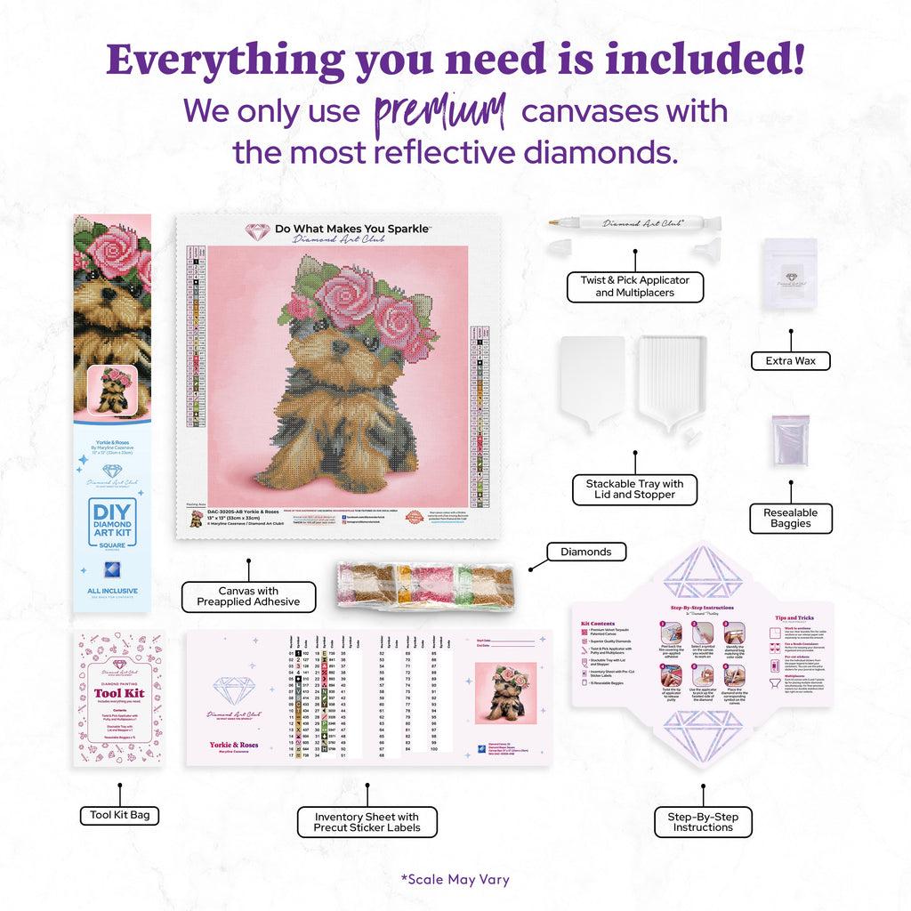 Yorkie & Roses J1