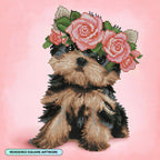 Yorkie & Roses J1